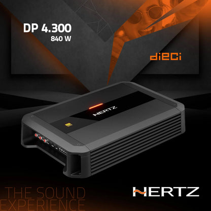 Hertz Dieci Series DP 4.300 4-Channel Class-AB Car Amplifier