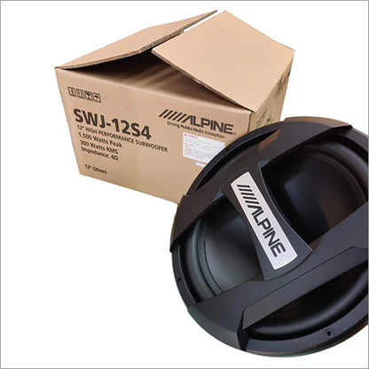 Alpine SWJ-12S4 J-Series 12″ Subwoofer (250W RMS / 750W Peak)