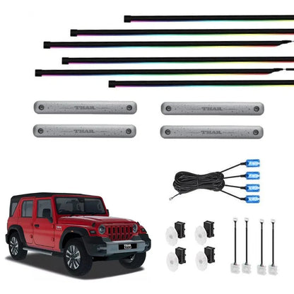 Cardi K4 Ambient Light Kit for Mahindra Thar Roxx (2024 Onwards) | 26-Piece Premium Interior Ambient Lighting System