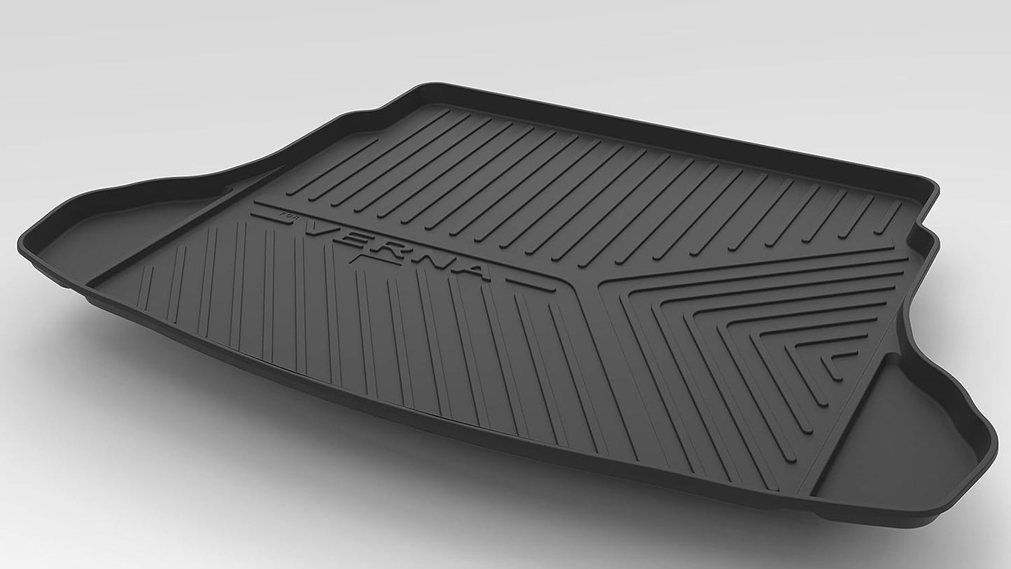 GFX Car Trunk Boot Mat for Verna (2020) | Premium Dicky Mat – Black